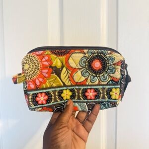 Vera Bradley Quilted Floral Zip Cosmetic Pouch - Multi Color